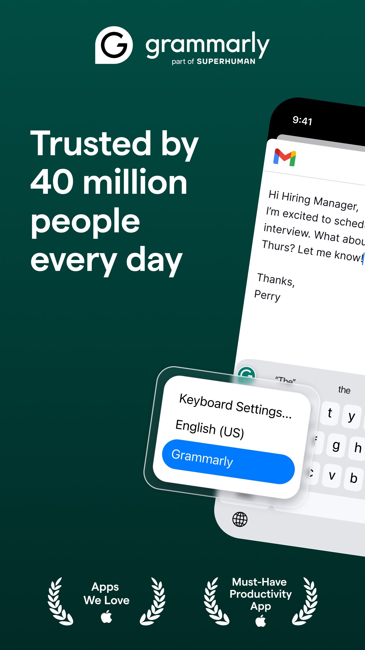 Grammarly screenshot 1