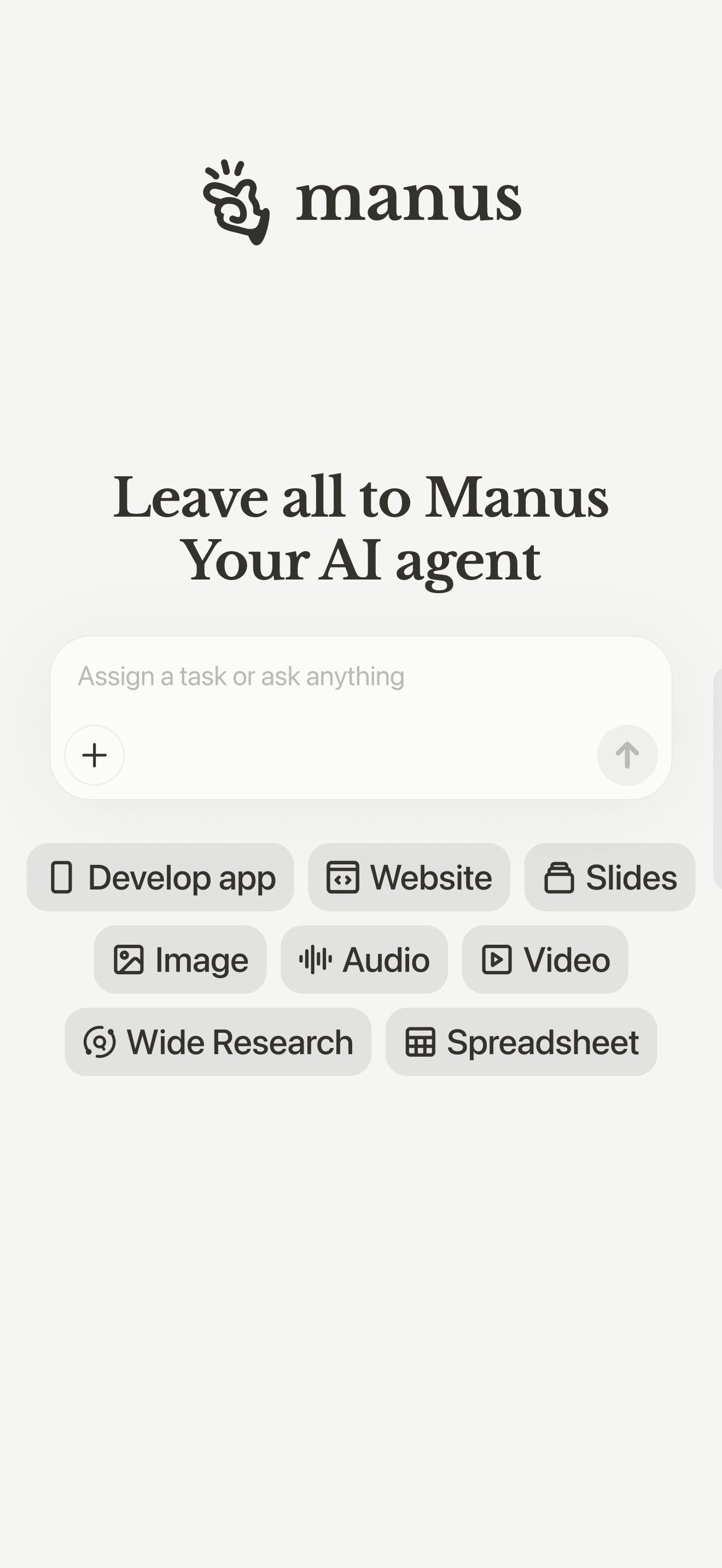 Manus screenshot 1