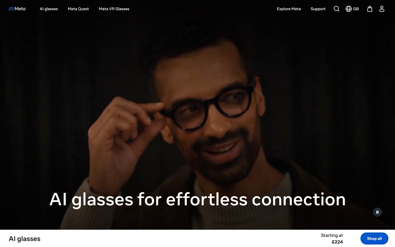Ray-Ban Meta AI glasses screenshot 1